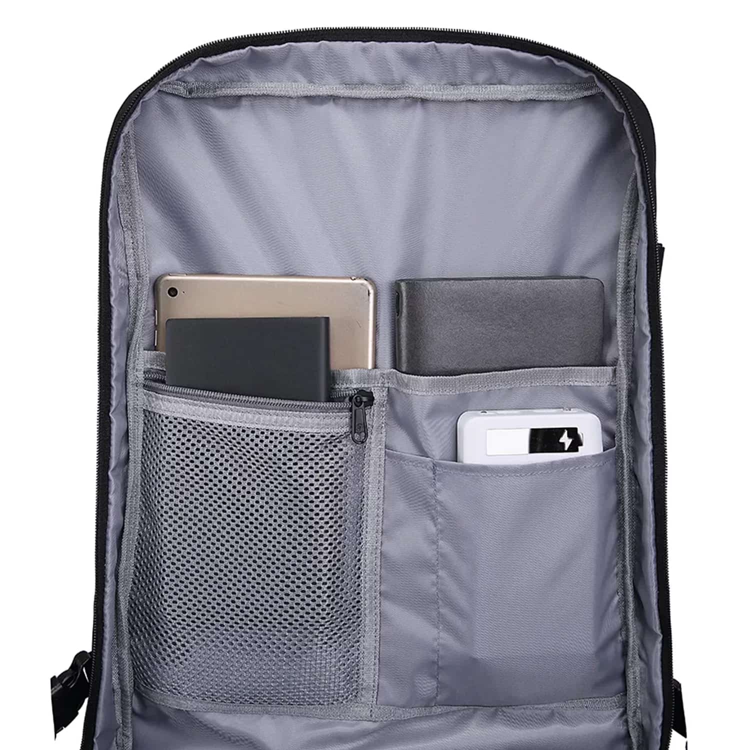 Rucsac Business Travel cu Port USB – pentru Laptop pana la 15.6” Impermeabil Spatios si Elegant compatibil WIzz Air si Ryan Air - negru