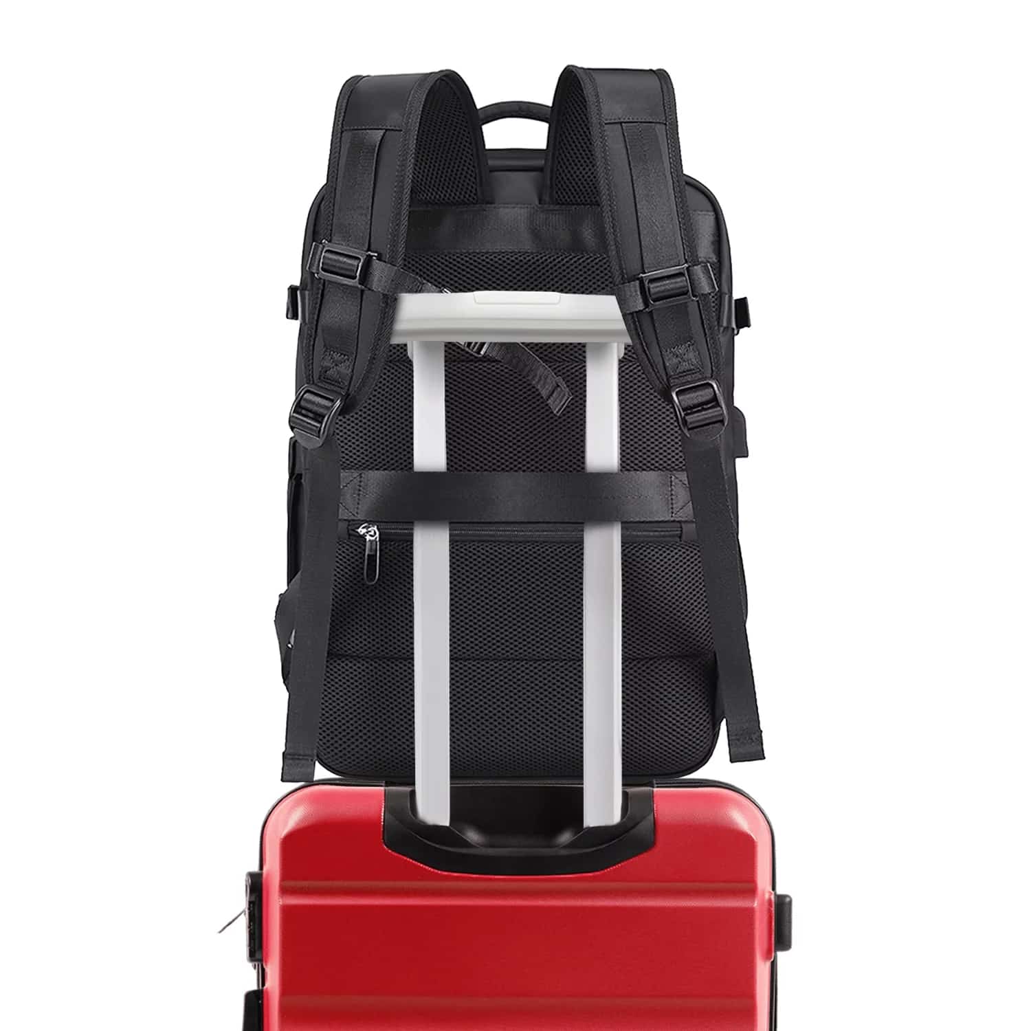 Rucsac Business Travel cu Port USB – pentru Laptop pana la 15.6” Impermeabil Spatios si Elegant compatibil WIzz Air si Ryan Air - negru