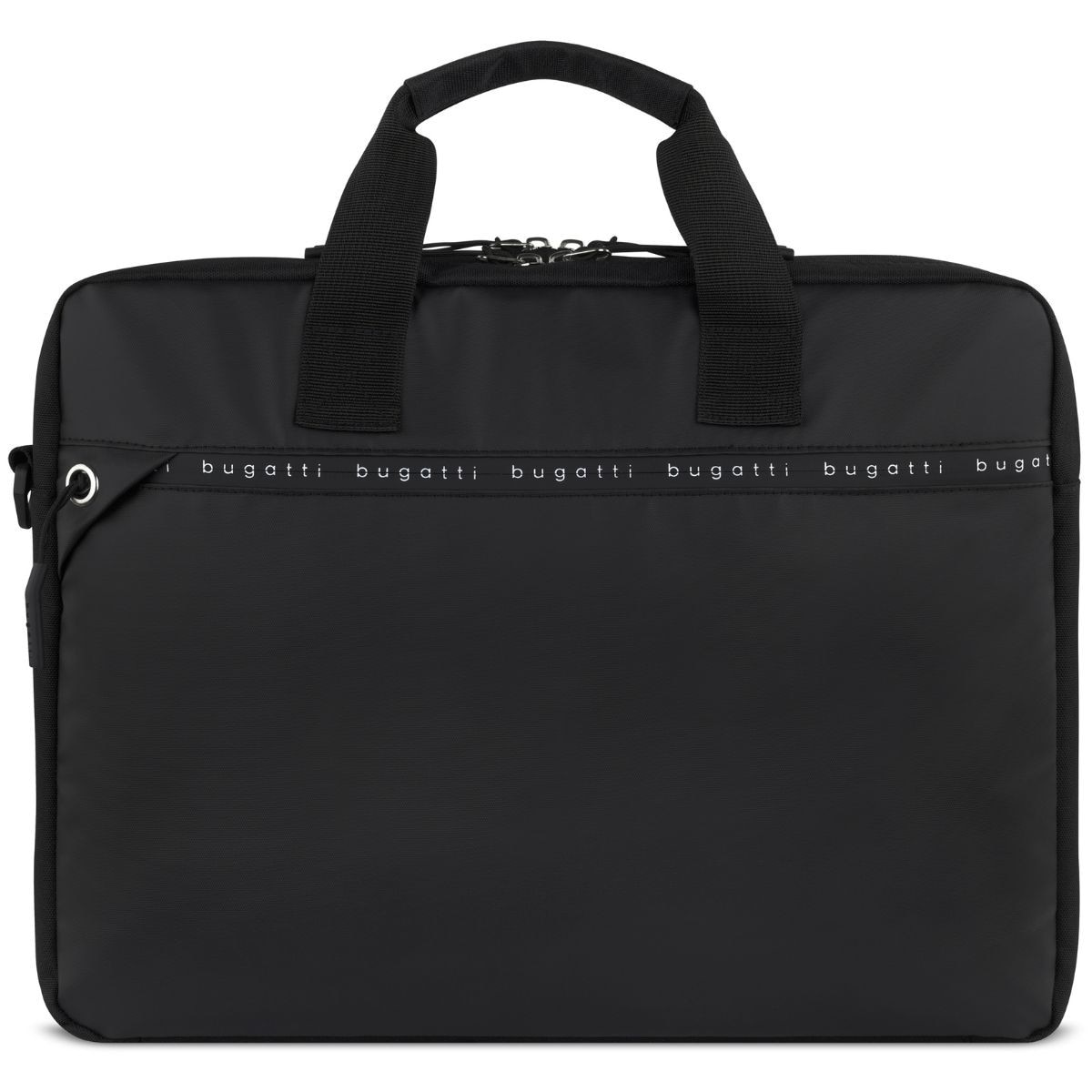Geanta pentru Laptop moderna Bugatti, seria Blanc Delight, 494510, Neagra, Curea Reglabila, Buzunare Multiple