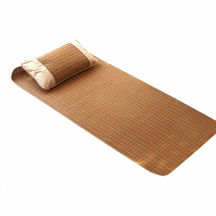 Rattan ágynemű szett, összecsukható, strapabíró, 100x195cm, többszínű