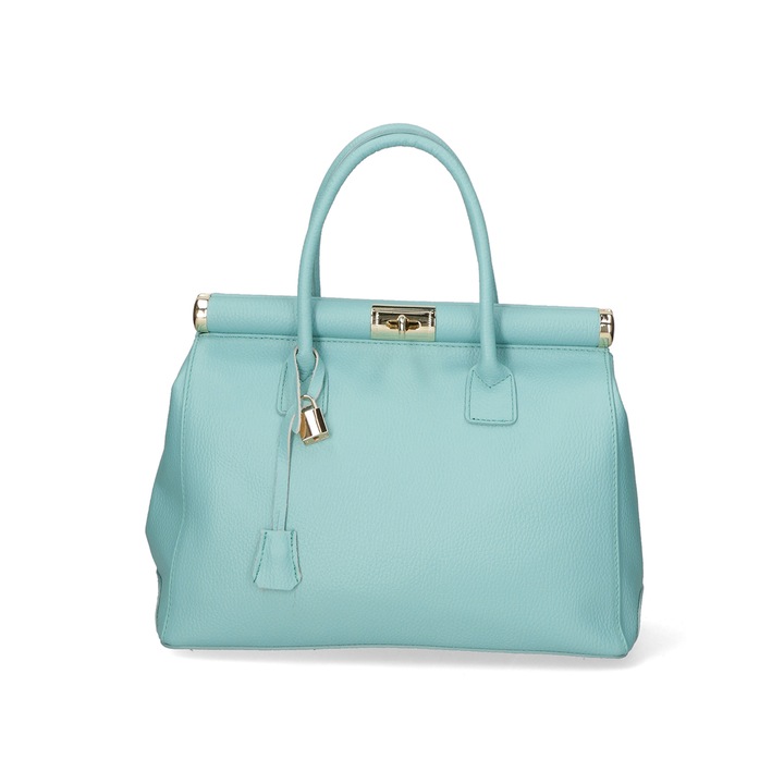 Gave Lux, Geanta uni din piele cu maner, Verde deschis