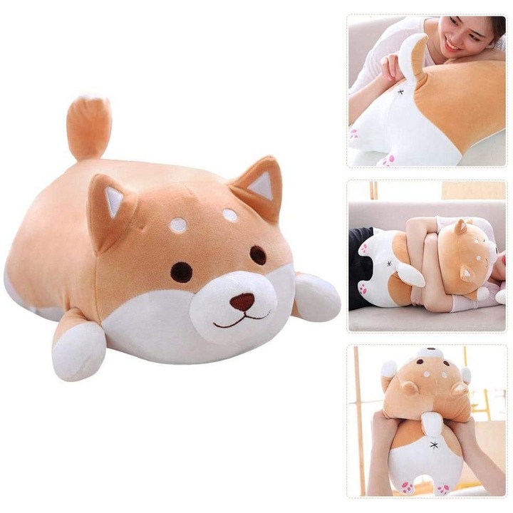 Плюшена играчка HERUSI Corgi мека кафява 35см