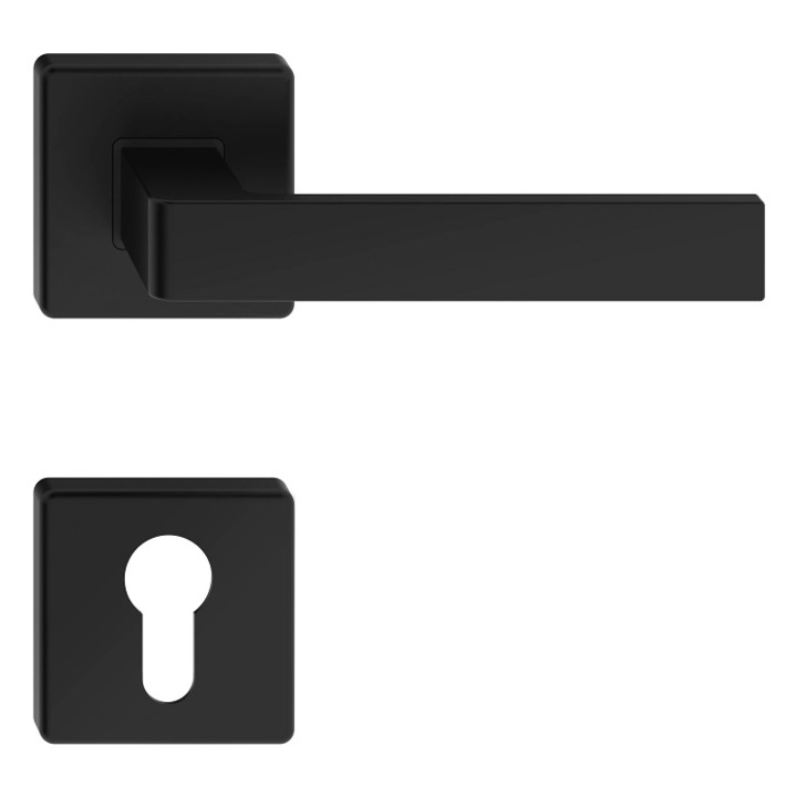 Manere usi ERGO negru cu rozeta yala