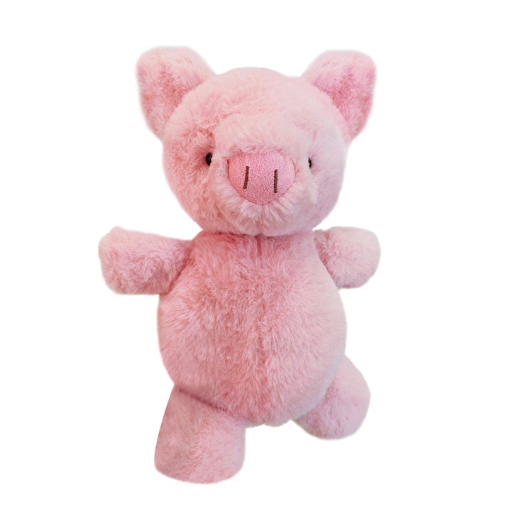 Jucarie de plus, porc roz, 25cm, 200g
