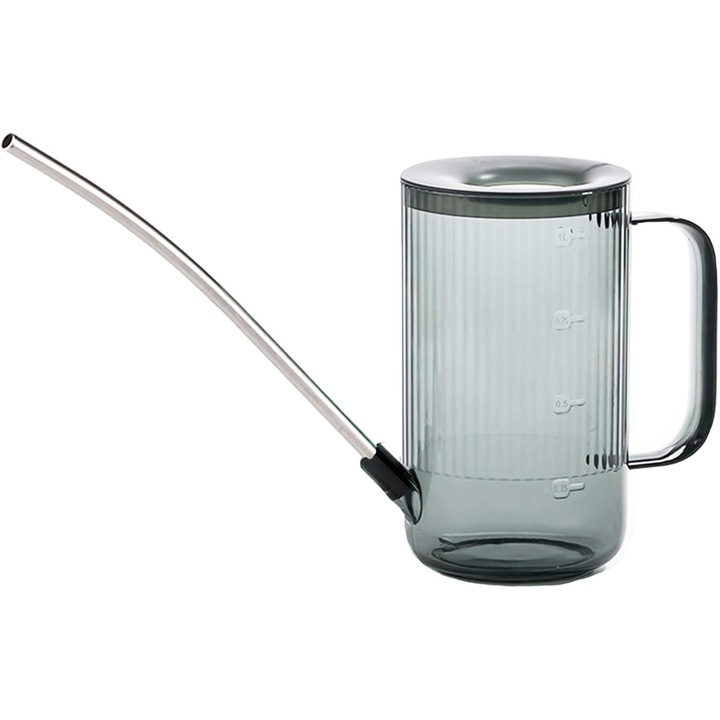 Лейка за стайни растения с дълъг чучур, лейка за вътрешна употреба, малка лейка за стайни растения, цветя, сукуленти 33,8 унции (зелен)