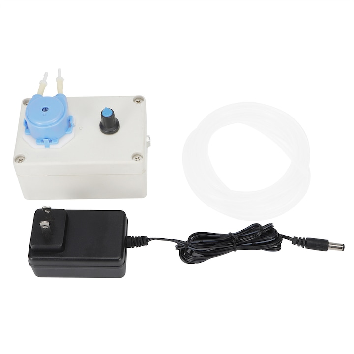 Pompa peristaltica, 10x6.8x4.8cm, 100-240V, 10ml/min-250ml/min, pentru laborator