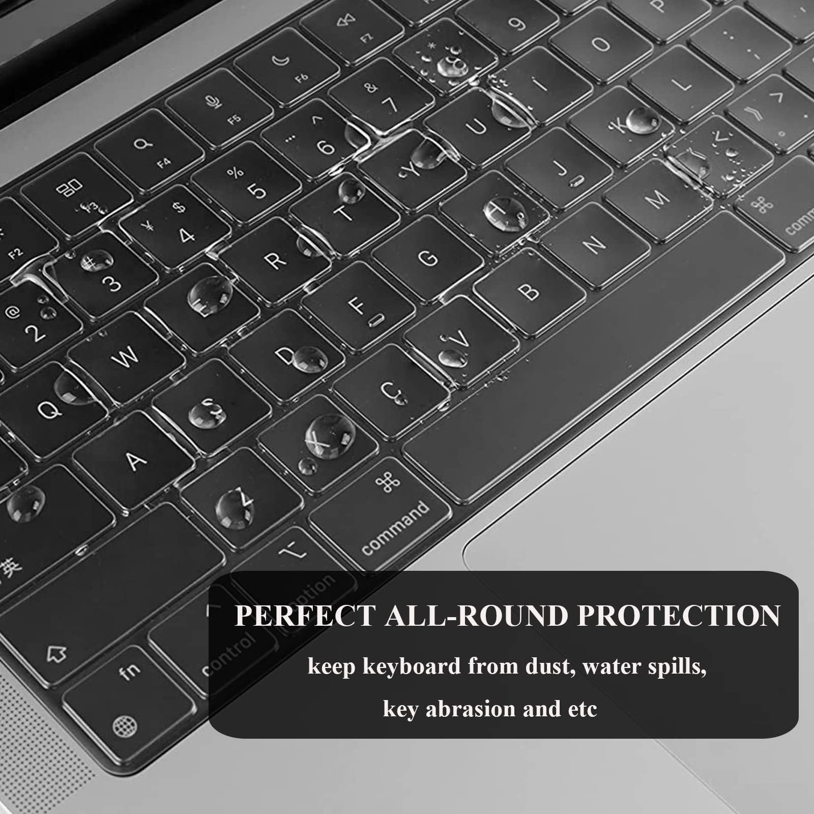 EXCITAT® Husa rigida mata compatibila cu MacBook Pro 14" (A3112/A3185/A3401/A2918/A2992/A2779/A2442) – Carcasa transparenta + folie tastatura + protectie ecran, pentru cipuri M4/M3/M2/M1
