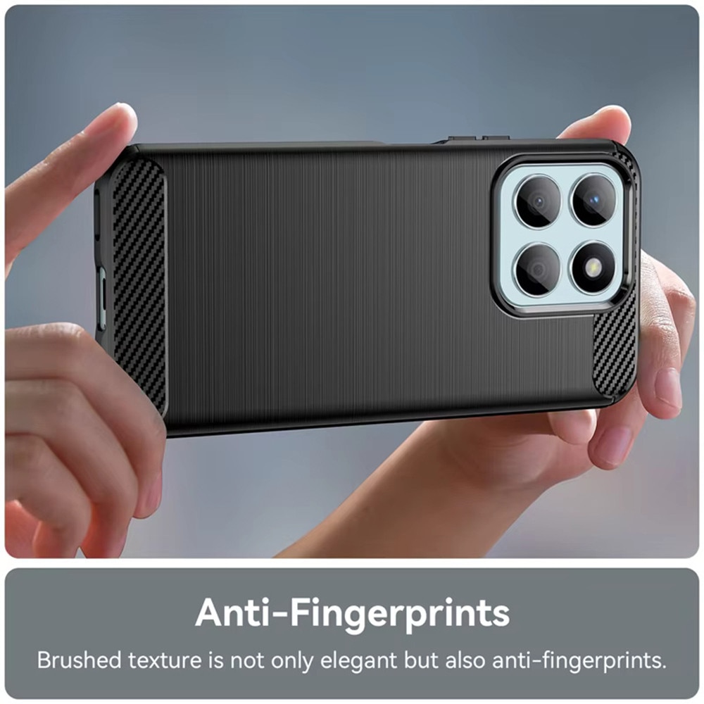 Husa pentru Honor 400 Smart 5G / 400 Smart 4G / X7d 4G - Techsuit Carbon Silicone - Black