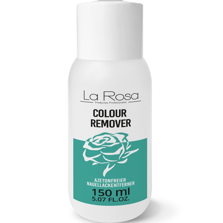 LaRosa Dizolvant pentru oja fara acetona 150 ml - Cu complex de vitamine, indepartare delicata si hranire intensa