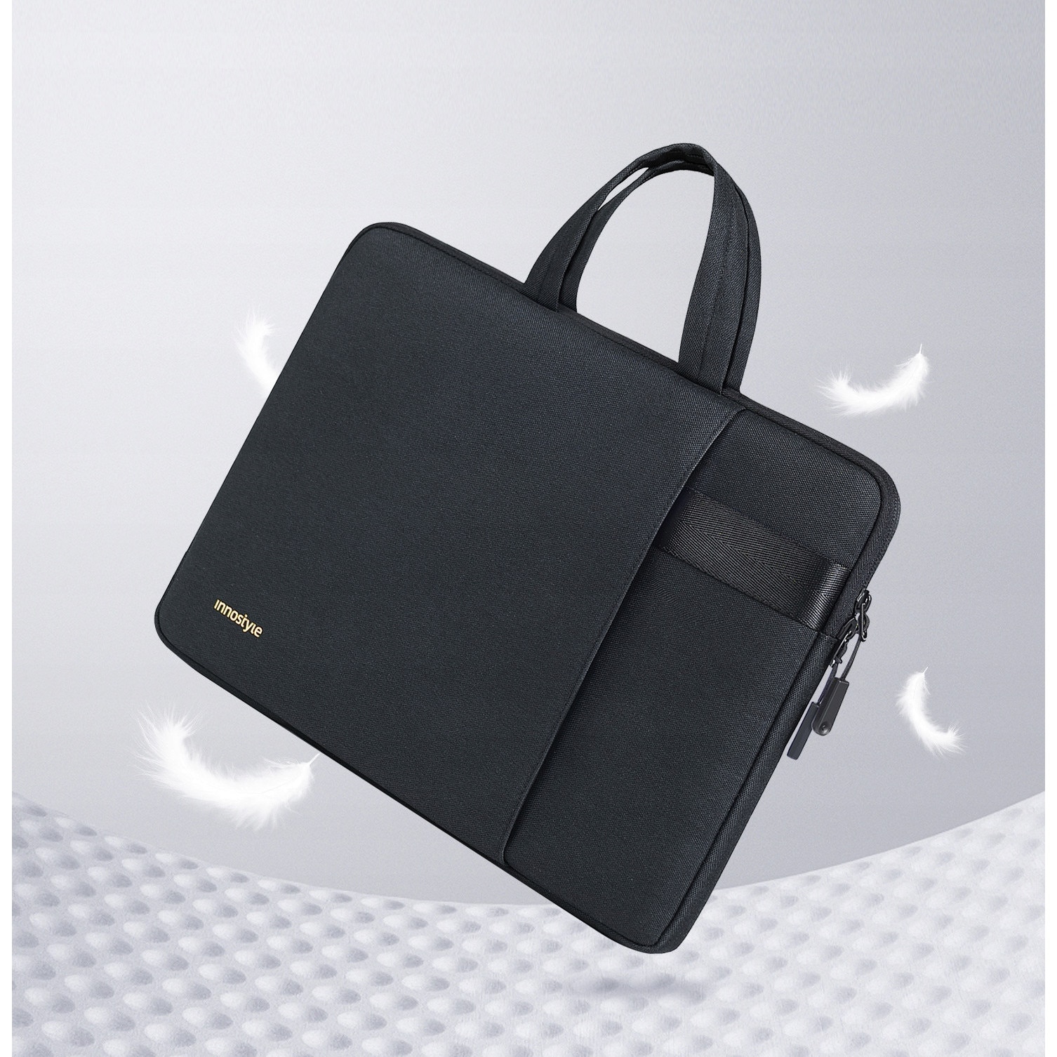 Geanta laptop impermeabila DailyFlow, 16", neagra, design ergonomic, 290g