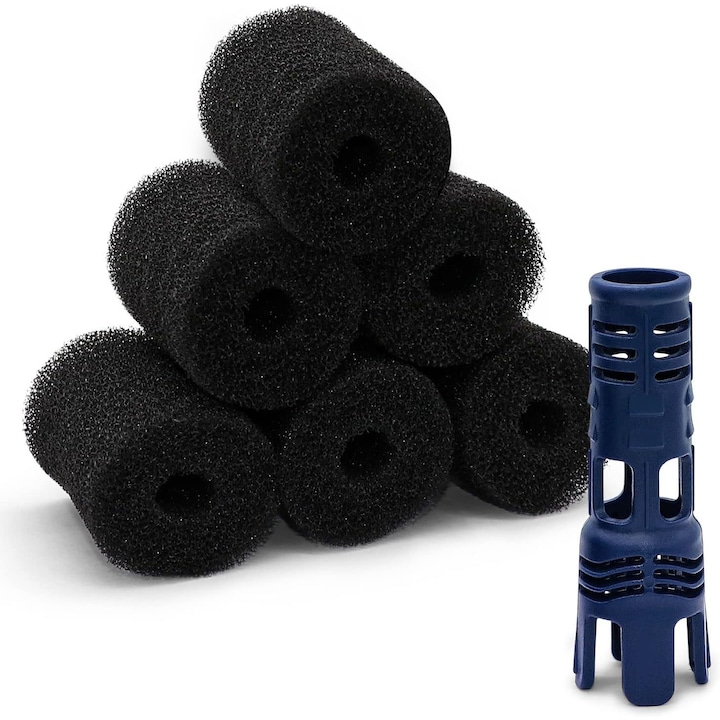 Set 6 sosete pentru aspirator robotic de piscina 91003105 + 1 buc. duza anti-strop TSP10P, compatibil cu modele Zodiac Polaris 180, 280, 360, 380, 480