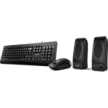 Kit Genius KMS U130: Tastatura + Mouse optic + Boxe Kit Genius KMS U130: Tastatura + Mouse optic + Boxe
