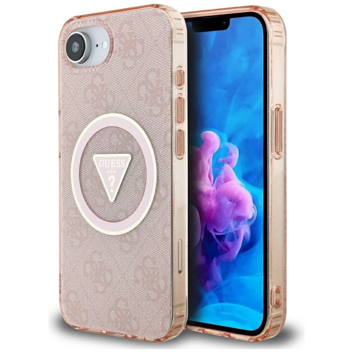 Husă telefon, Stef's Cat, roz, MagSafe, pentru iPhone 16e/17e