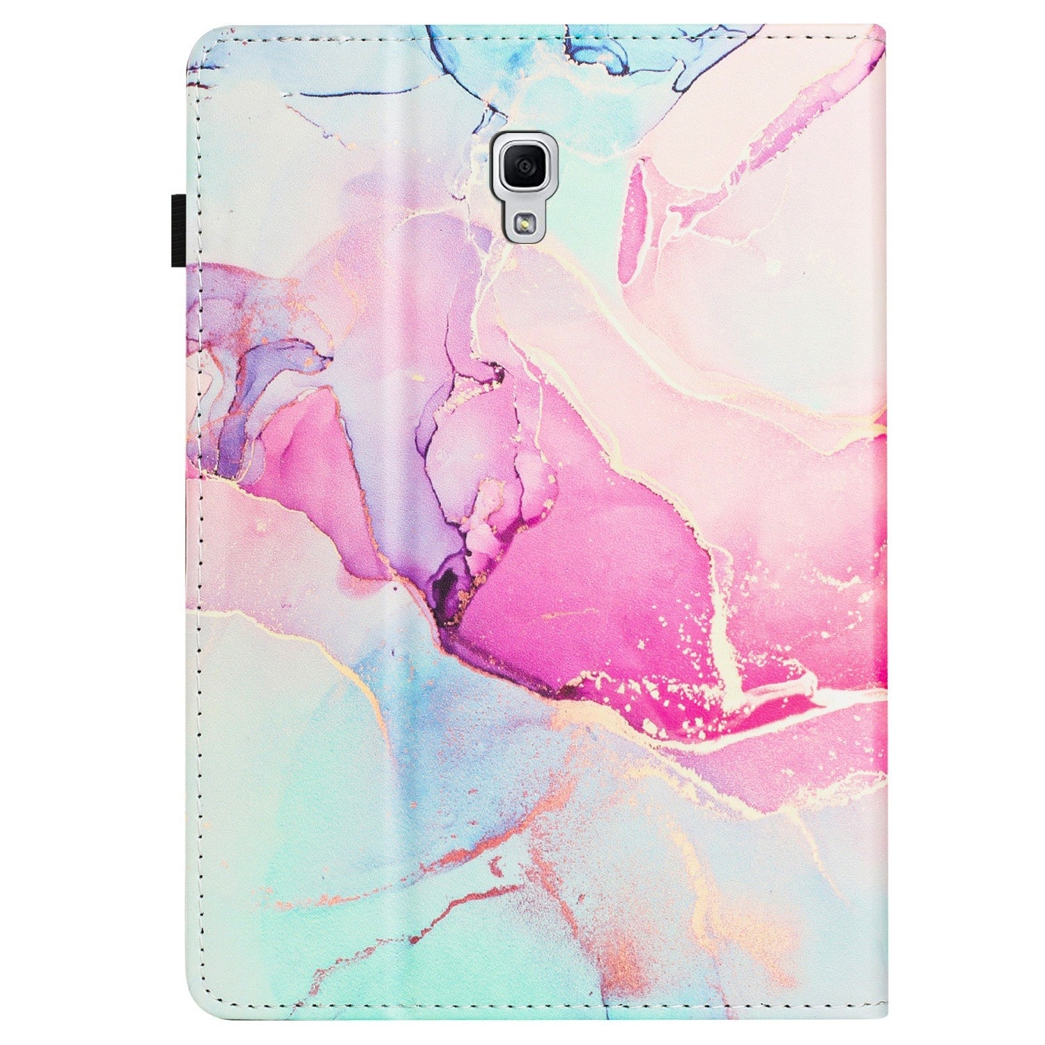 Husa tableta compatibila cu Samsung Galaxy Tab A 10.5 T590, piele tip marmura lichi, smart, roz