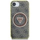 Husa hardcase Guess IML Metal Glitter 4G Circle Triangle MagSafe, pentru iPhone 16e