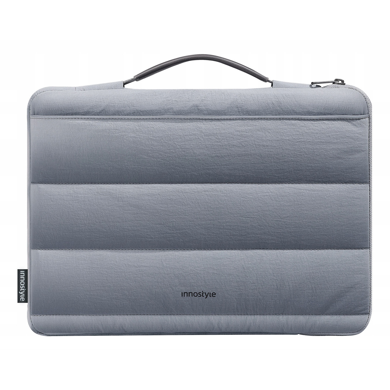 Geanta laptop impermeabila Stratus Sleeve, gri, pentru laptopuri de pana la 14", design ergonomic, 320g