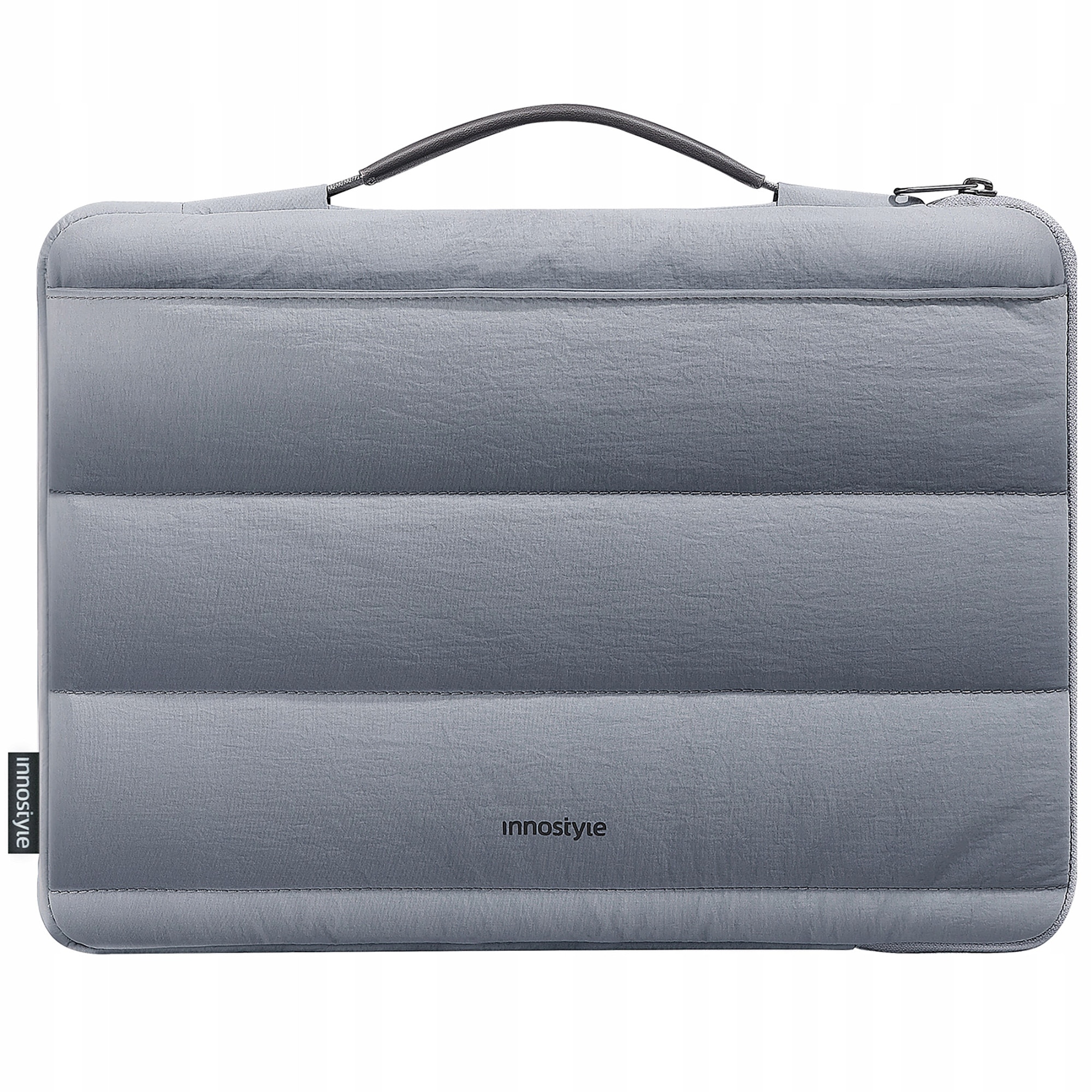 Geanta laptop impermeabila Stratus Sleeve, gri, pentru laptopuri de pana la 14", design ergonomic, 320g