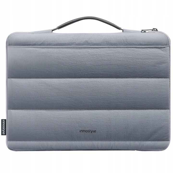 Geanta laptop impermeabila Stratus Sleeve, 15,6"-16", gri, design ergonomic, 350g