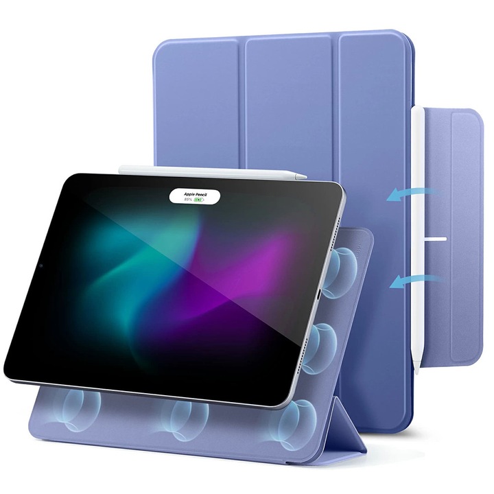 Husa Cu Grad Ridicat de Protectie pentru iPad Pro 11 2024, SOL, J17, TPU, Lavender