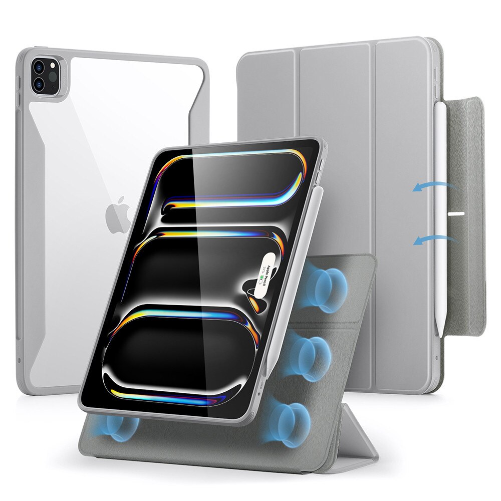 Husa Protectie Compatibila cu Rebound Hybrid, ESR, iPad Pro 13 (2024) / iPad Pro 13 (2025) - Grey