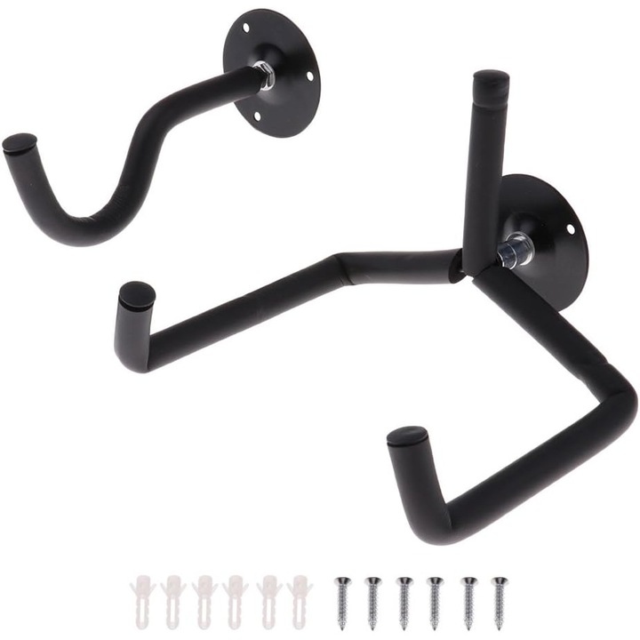 Suport de instrumente, Enforose, montare orizontala, design compact, cadru din fier cu spuma, pentru chitare electrice si ukulele