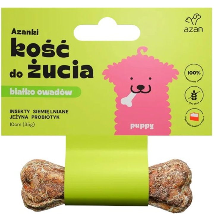 Brit AZANKI kutyakeksz rovarokkal és probiotikumokkal, hipoallergén, 10 cm, 35 g