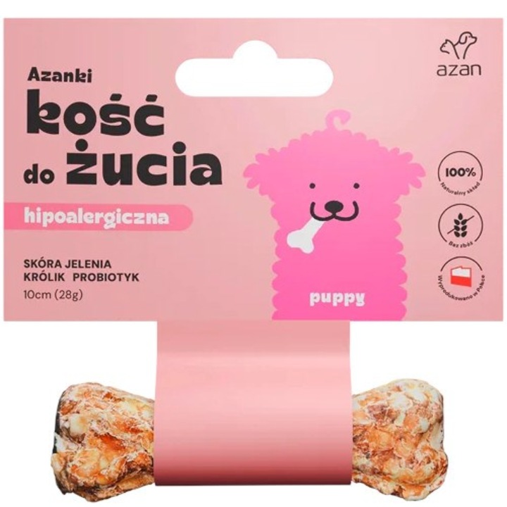 Brit hipoallergén csont szarvasbőrrel és nyúlbőrrel, 10 cm, kutyáknak, 28 g