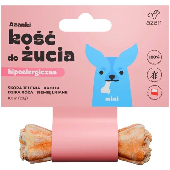 Hipoallergén keksz kutyáknak, Brit, AZANKI, szarvas- és nyúlhússal, 10 cm, mini szett