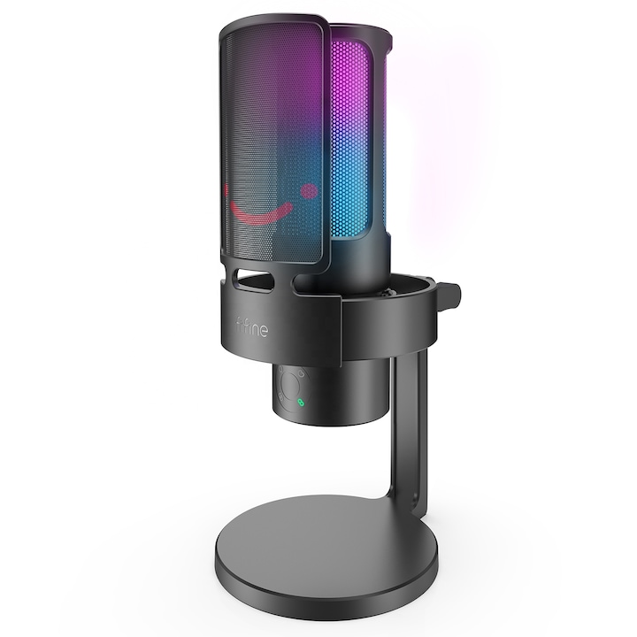 Fifine A8 PLUS RGB Plug&Play кондензаторен студиен микрофон за игри