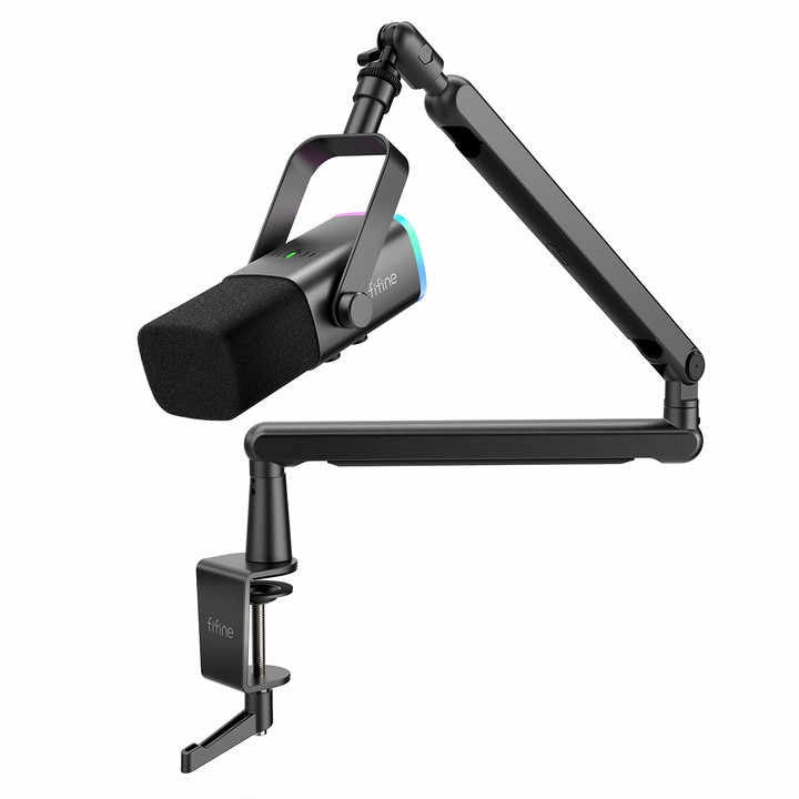 Microfon de studio dinamic TAM8 XLR/USB cu brat articulat - eMAG.ro