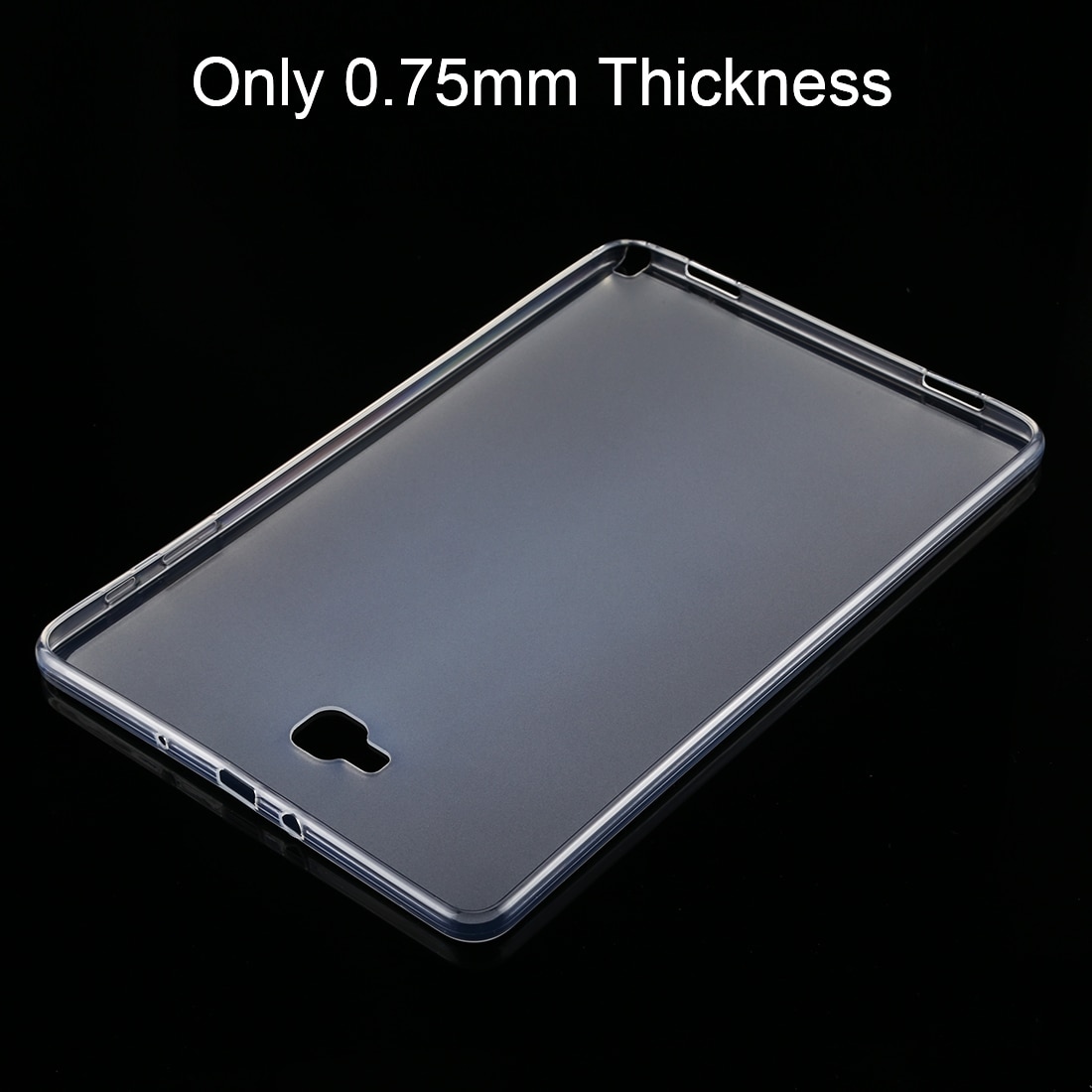 Husa tableta pentru Galaxy Tab A 10.1, 2016, TPU subtire 0.75mm, design mat/stralucitor, protectie moale, transparenta