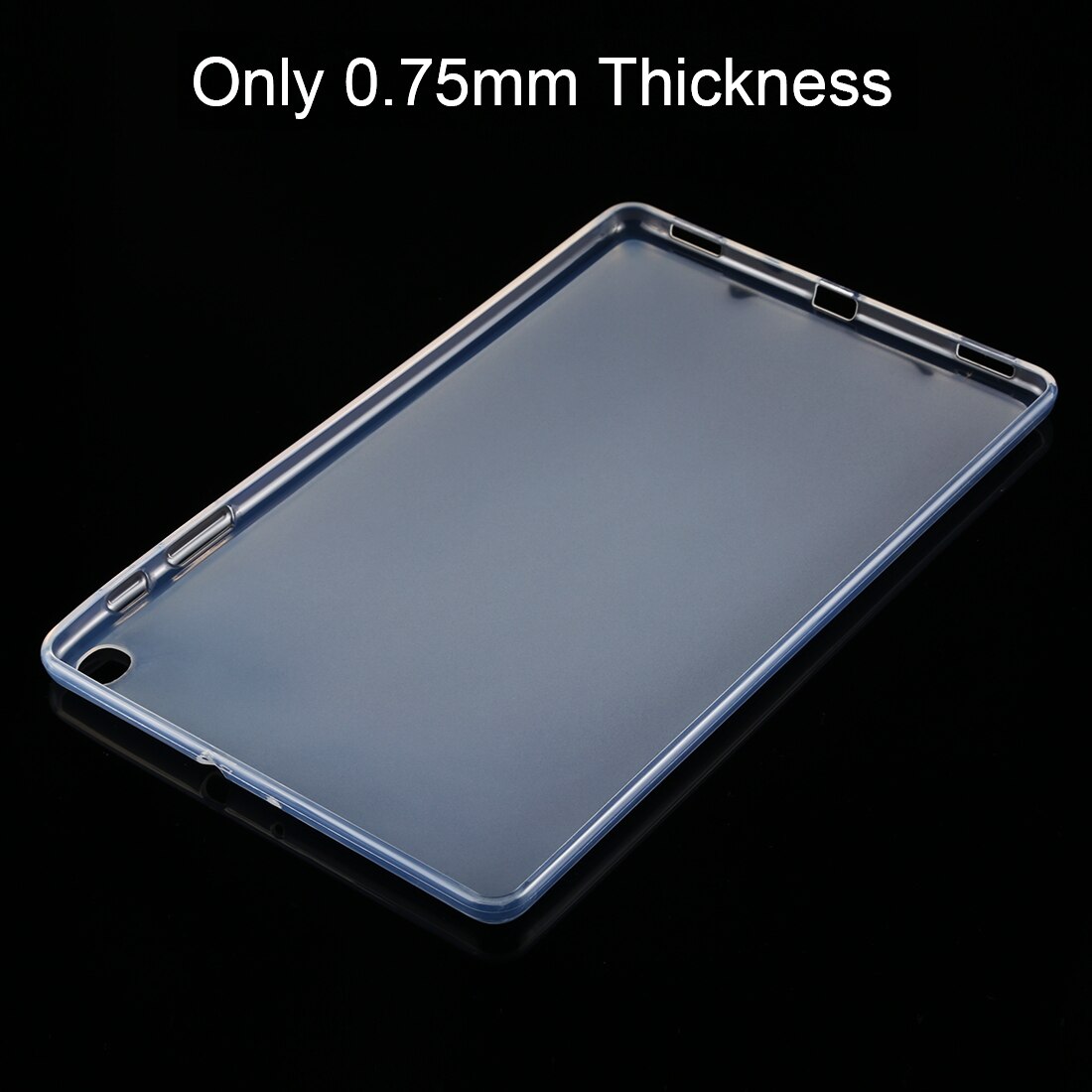 Husa tableta pentru Galaxy Tab A 10.1, 2019, TPU subtire 0.75mm, lacuita in exterior, mata in interior, protectie moale