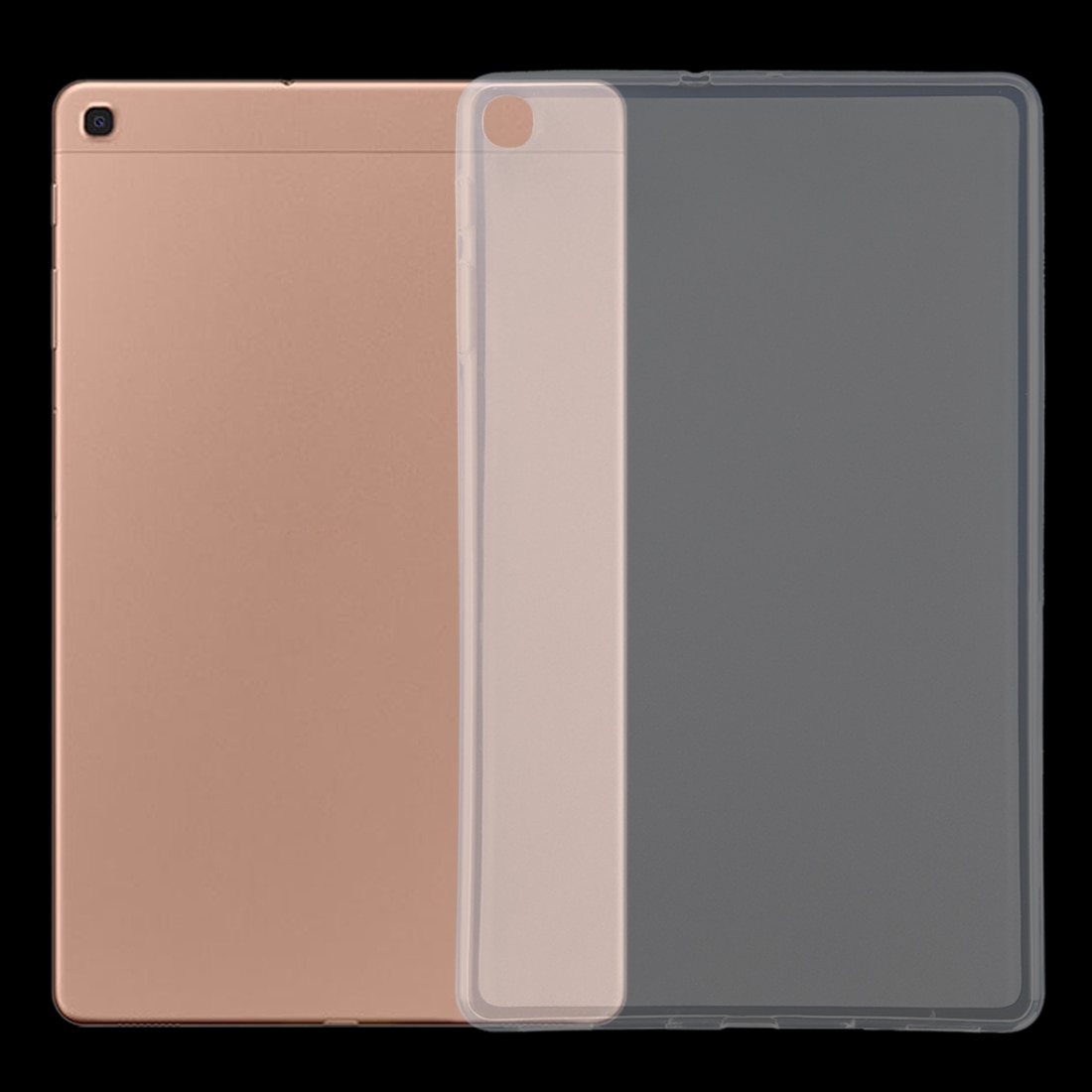 Husa tableta pentru Galaxy Tab A 10.1, 2019, TPU subtire 0.75mm, lacuita in exterior, mata in interior, protectie moale