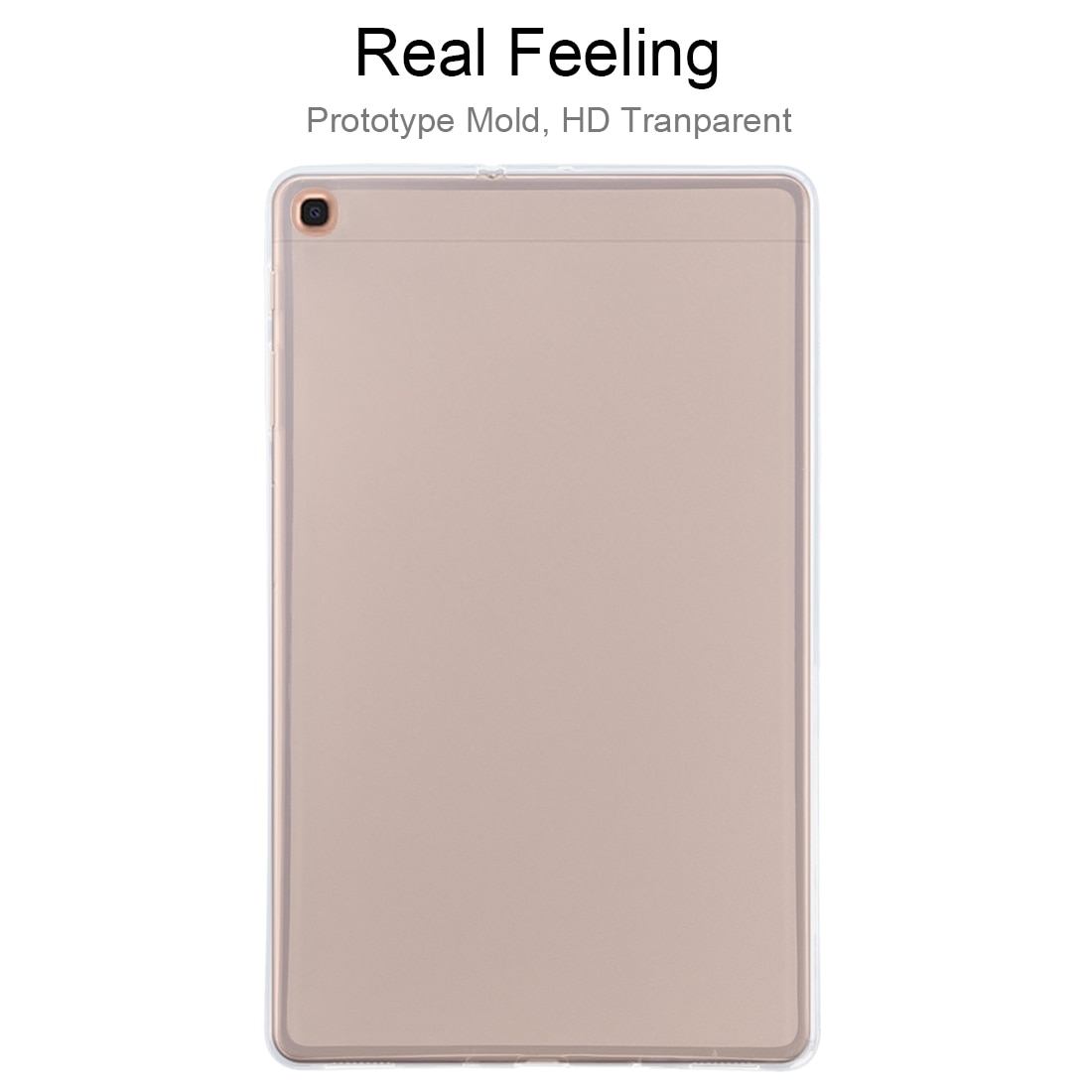 Husa tableta pentru Galaxy Tab A 10.1, 2019, TPU subtire 0.75mm, lacuita in exterior, mata in interior, protectie moale