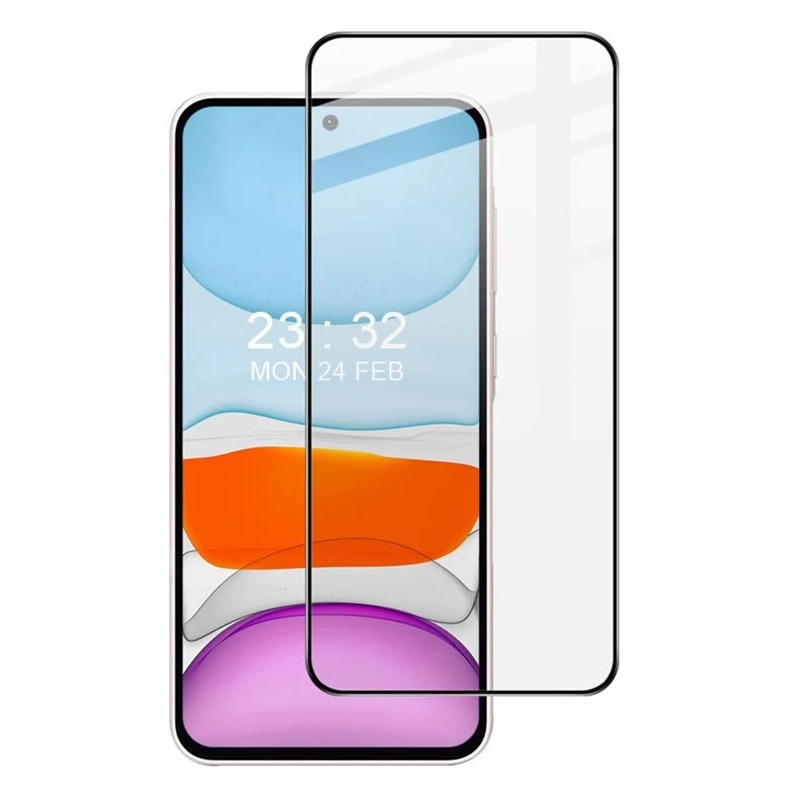 Folie sticla compatibila cu Samsung Galaxy A56 - Contur negru ALC