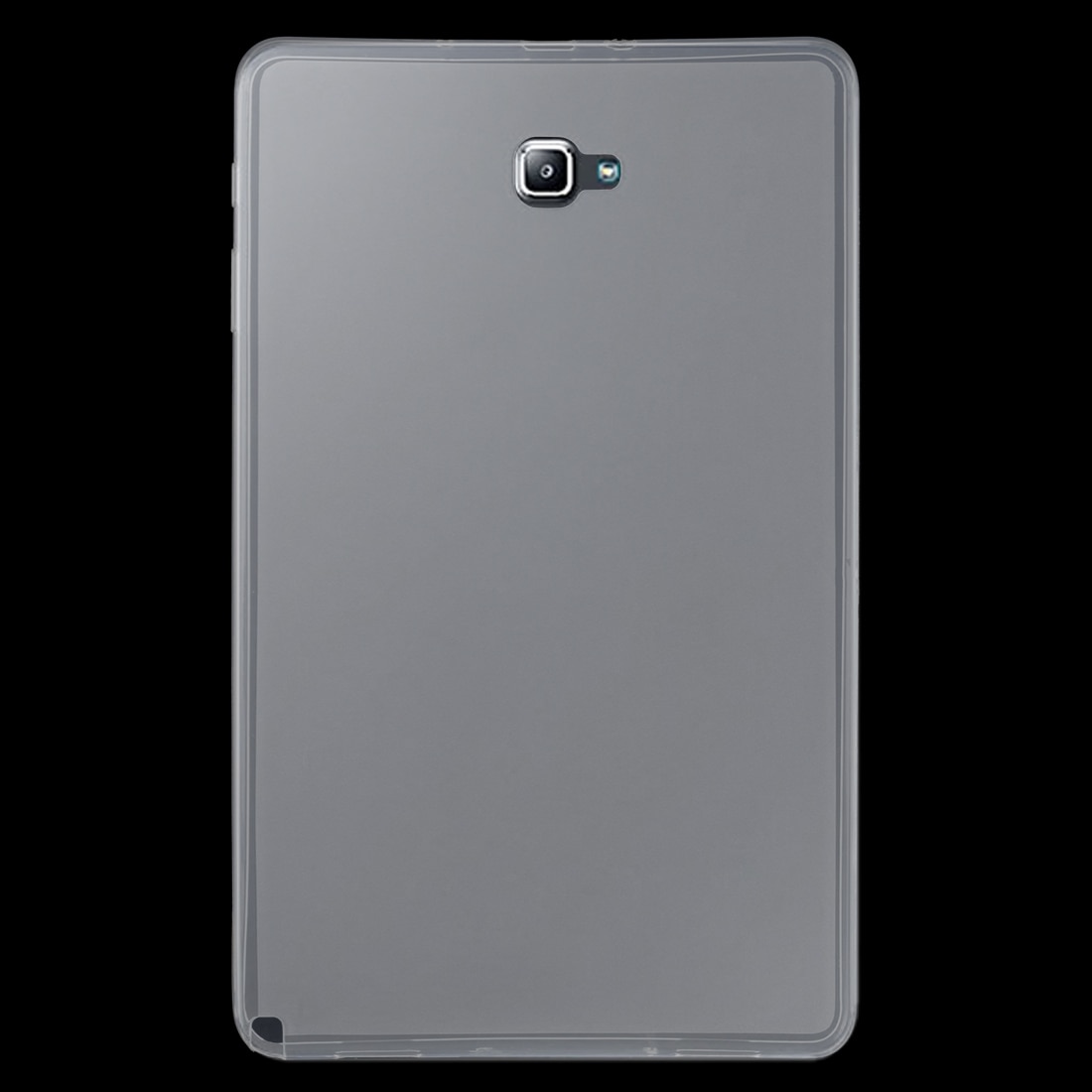 Husa tableta compatibila cu Samsung Galaxy Tab A 10.1, 2016, TPU subtire 0, 75mm, mat pe exterior, lucios pe interior, transparenta