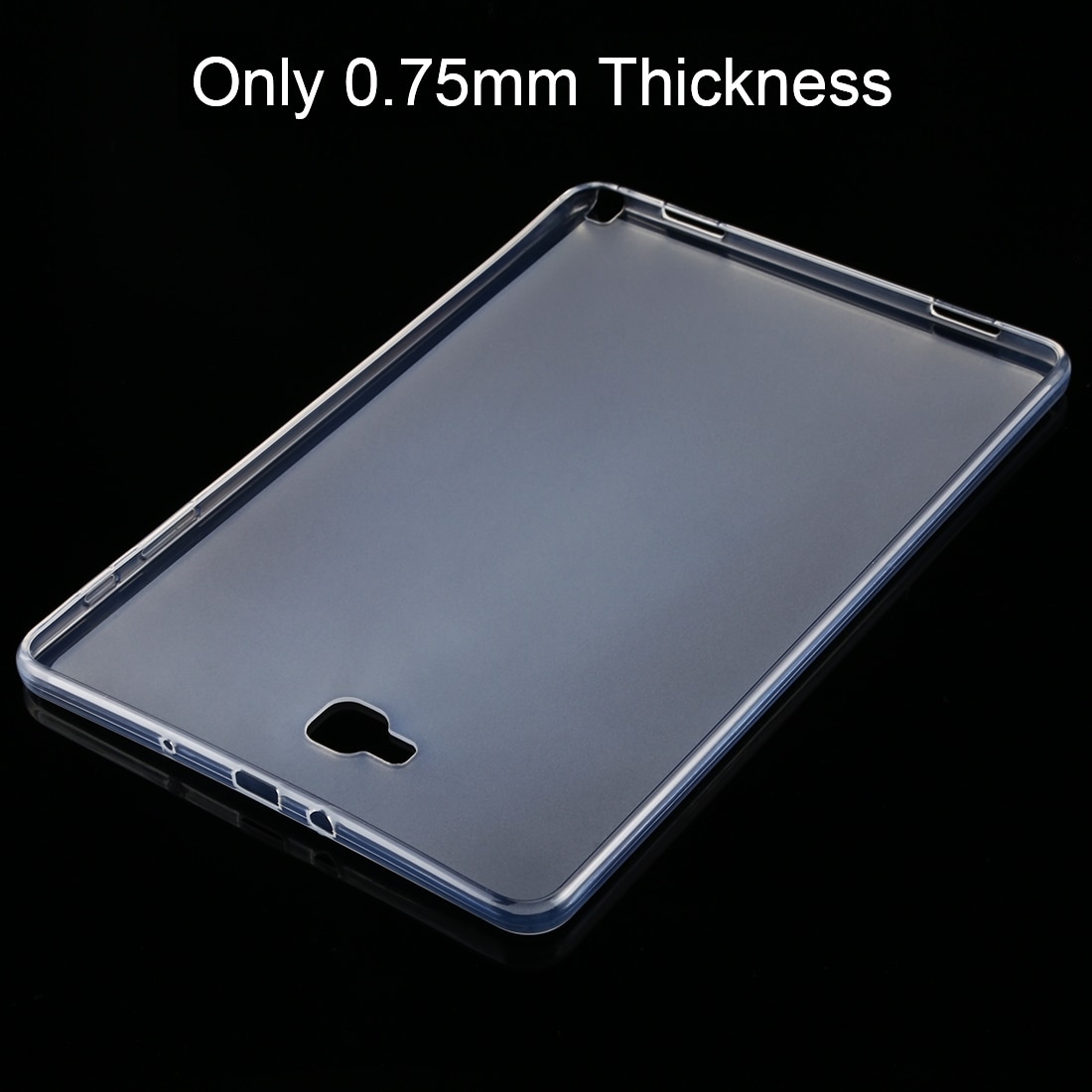 Husa tableta compatibila cu Samsung Galaxy Tab A 10.1, 2016, TPU subtire 0, 75mm, mat pe exterior, lucios pe interior, transparenta