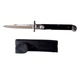 Cutit Automata pe Buton Deschidere Rapida, Pentru Camping si Pescuit Maner Lucios, Negru, Buc0410, Lama Otel, Cutie, cu Husa Textila, 27 cm, Dalimag