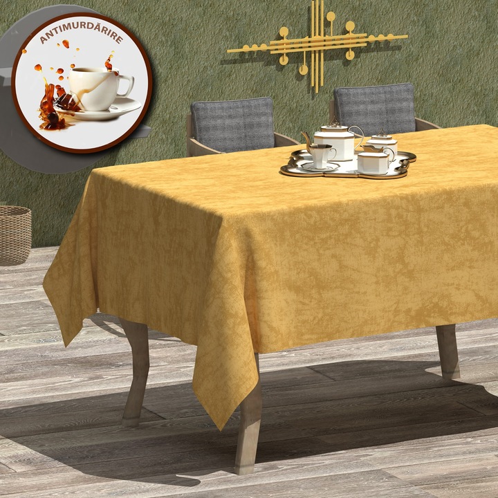 Folteltávolító terítő 100% pamut 160x240 cm, sárga színátmenet