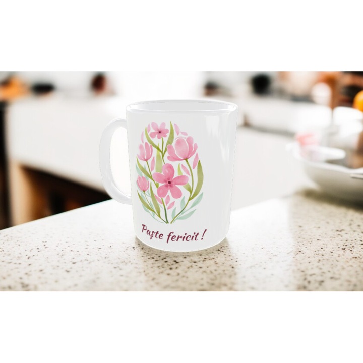 Cana florala pentru Paste, ceramica, design floral