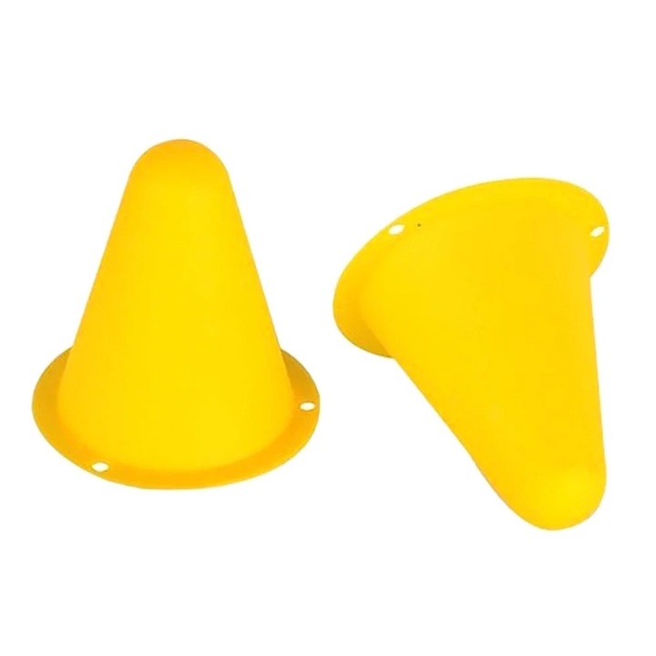 Conuri antrenament YANYXR set 20 buc, 7.5x7.5cm, galben
