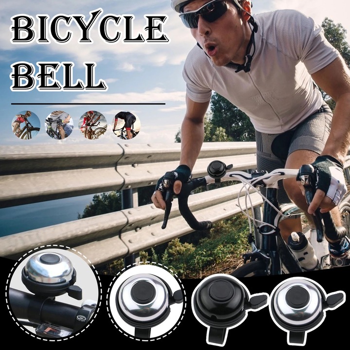 Sonerie bicicleta YANYXR metalica inima 50x60mm argintiu