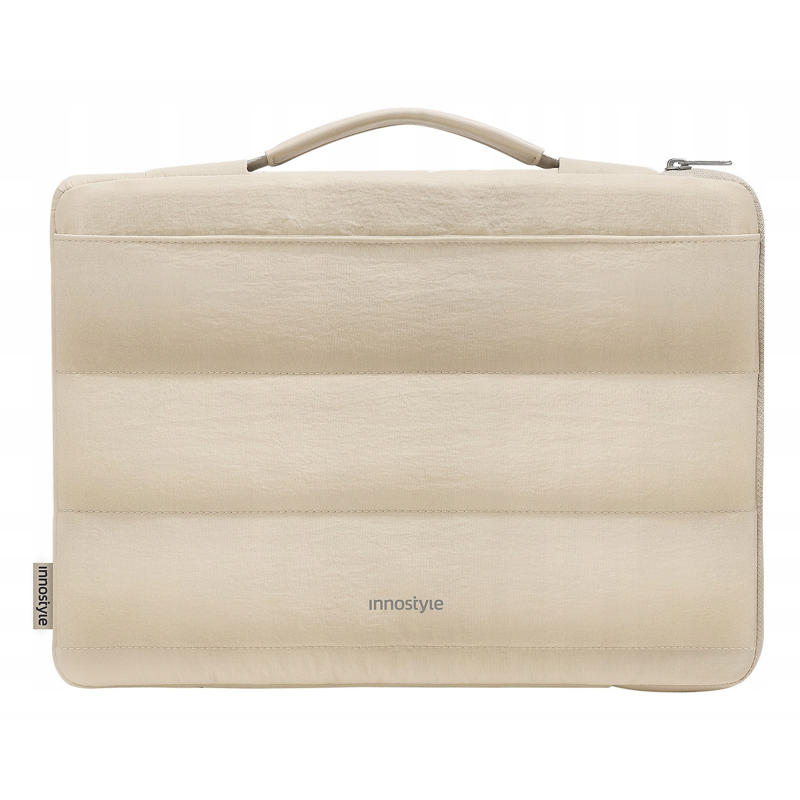 Geanta laptop Stratus Sleeve, impermeabila, bej, pentru laptopuri de pana la 16", design ergonomic, 39x28x4cm