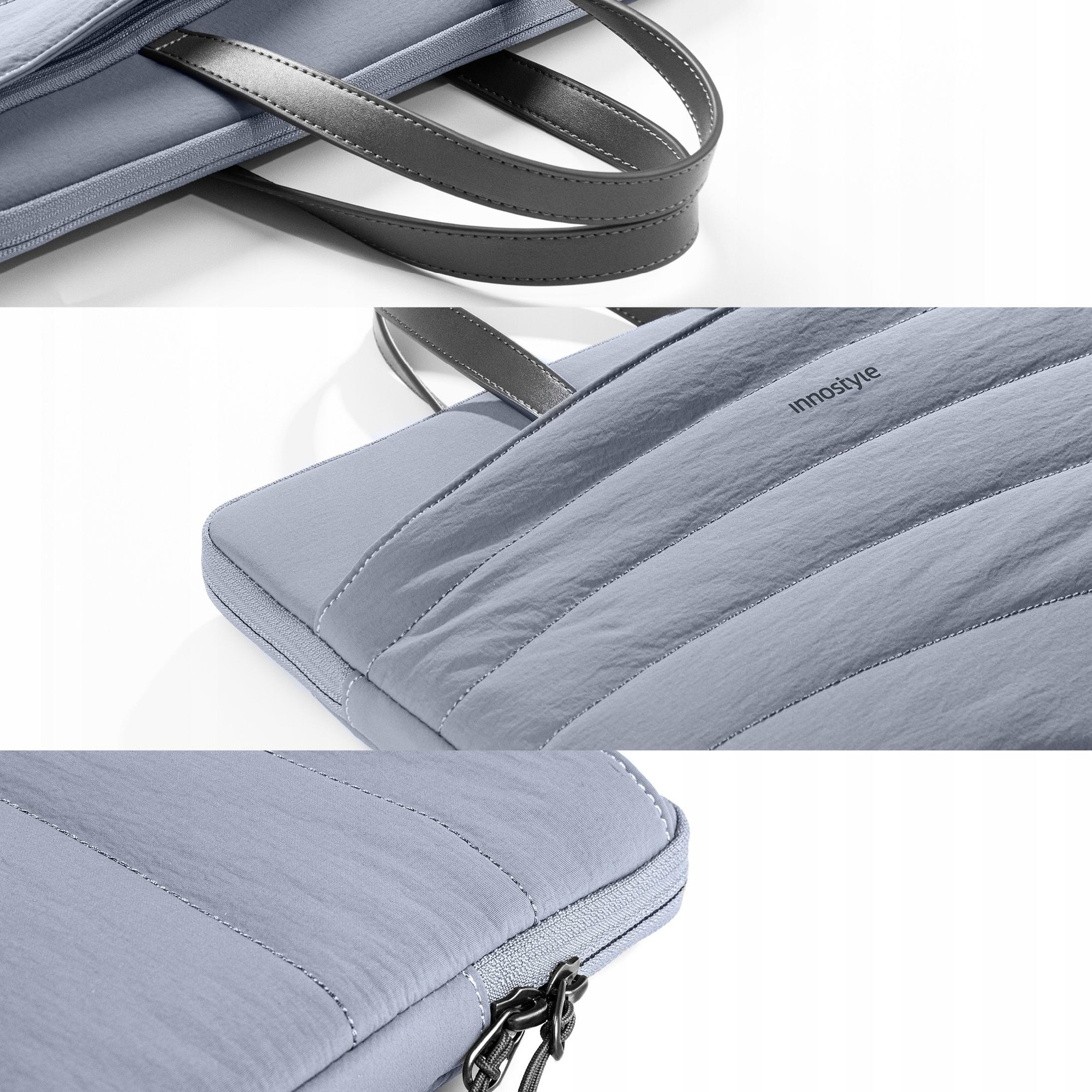 Geanta pentru laptop Innostyle CarryLite Slim impermeabila, 15.6-16", gri, design ergonomic, usoara (380g)