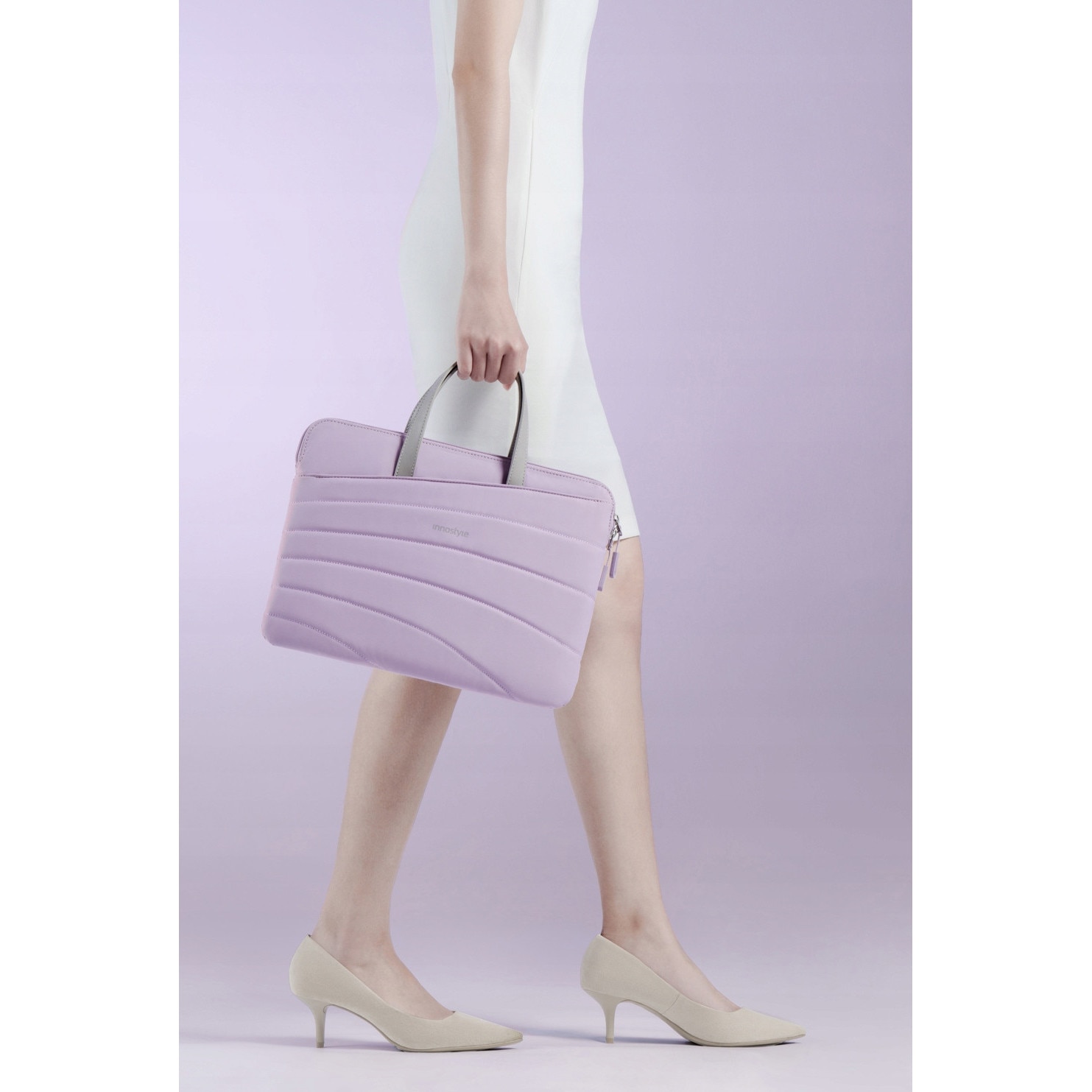 Geanta pentru laptop CarryLite Slim, impermeabila, violet, 15.6-16", design ergonomic, usoara (380g)