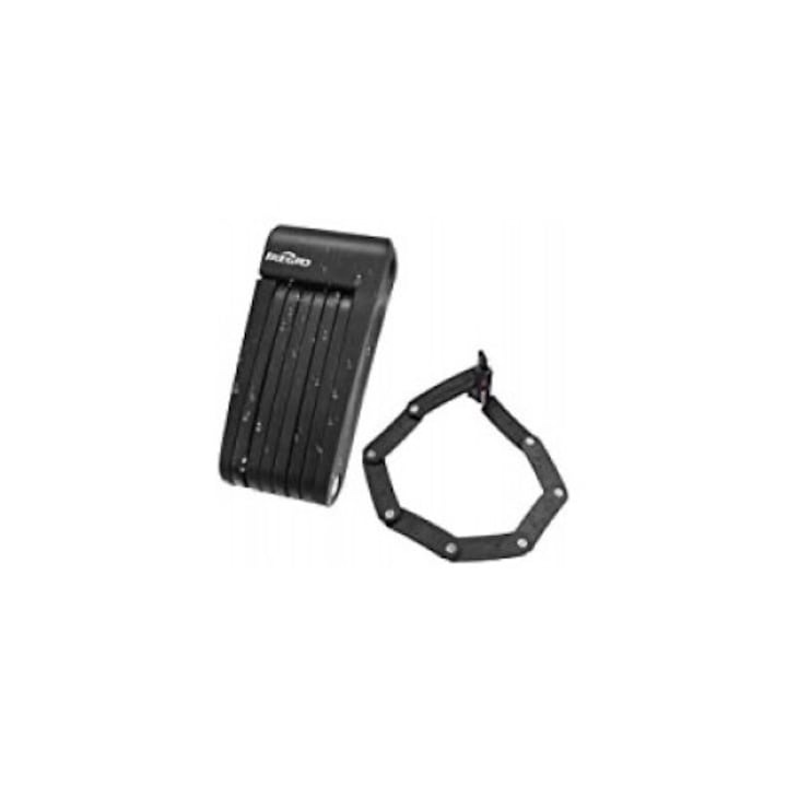 Antifurt bicicleta, IREGRO, blocare segmentata, negru, 70 cm