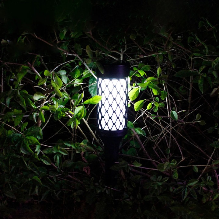 Соларна LED лампа, IP65, черна, 6.5x36.5 см, комплект от 1