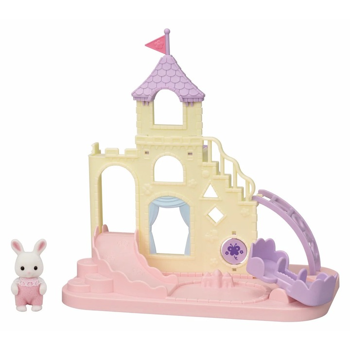 Комплект фигурки за детска площадка Sylvanian Families Baby Castle, 8 части, многоцветни, за деца на 3 години