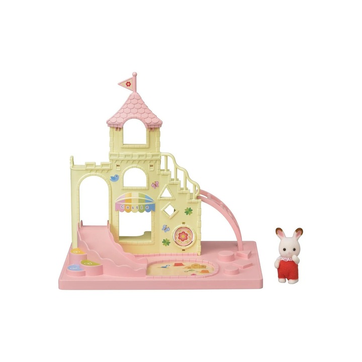 Комплект фигурки за детска площадка Sylvanian Families Baby Castle, 8 части, многоцветни, за деца на 3 години