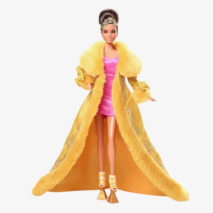 Кукла Барби Гуо Пей, Mattel, брокатена рокля с бродирани детайли, златни аксесоари, 30 см